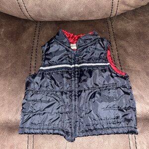 Kids Black and Red Puffer Vest
